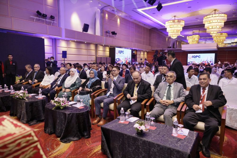 Delegates seated in the convention hall during the opening ceremony.